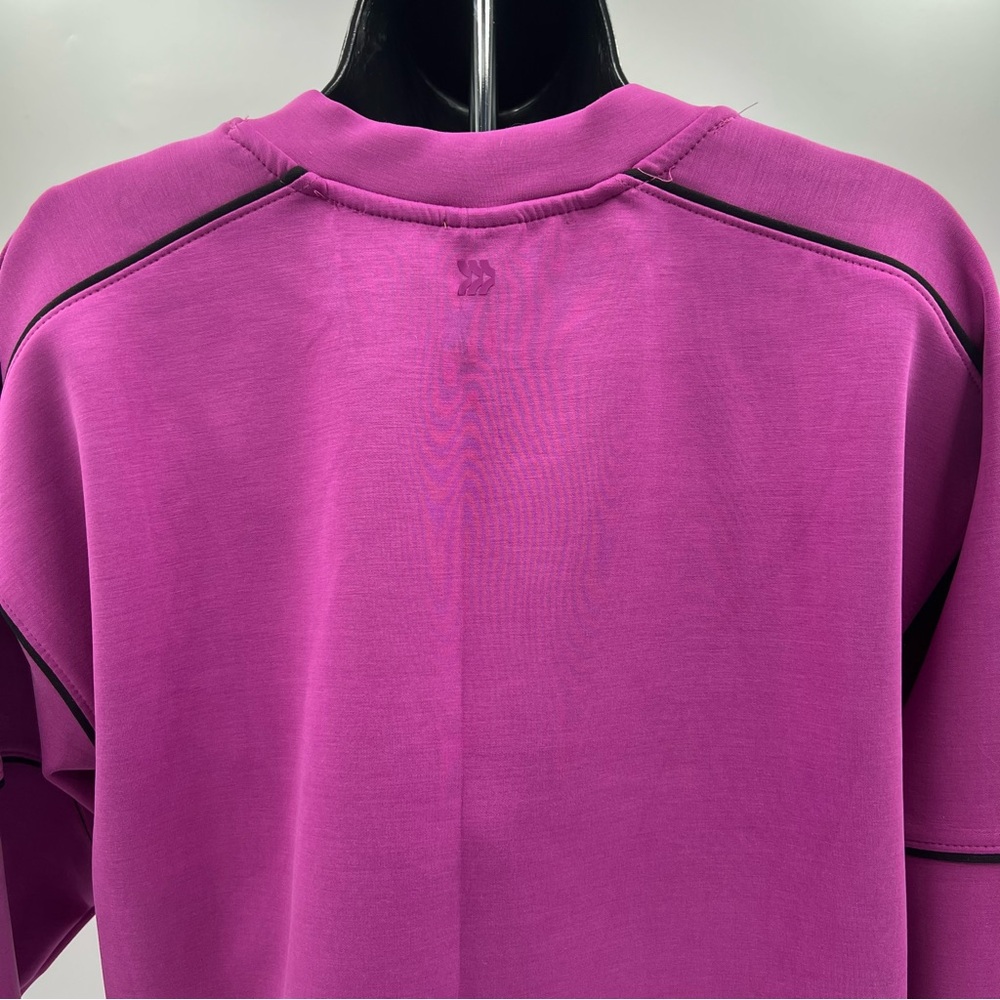 All in motion size small pink & black scuba sweatshirt. Sandwash pickleball crew - Picture 11 of 11